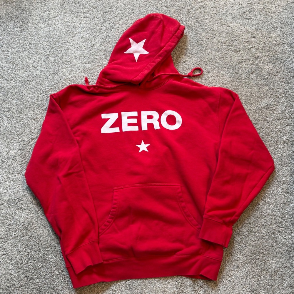 Smashing Pumpkins Zero Hoodie Band Men's Size XL Sweatshirt Red Tour